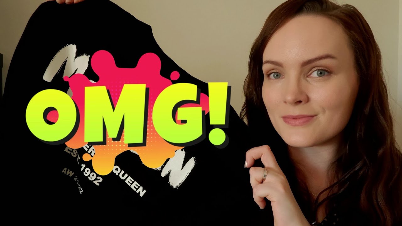 ALEXANDER MCQUEEN RTW UNBOXING! @StyledByGwenny made me do it! - Grafitti Dress AW22 Black