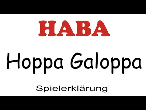 HABA Hoppa Galoppa 4984 - Spielanleitung Deutsch