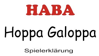 HABA Hoppa Galoppa 4984 - Spielanleitung Deutsch