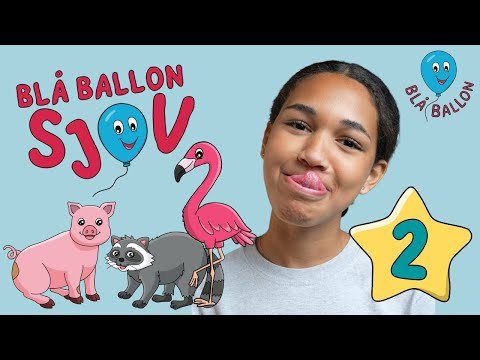 BLÅ BALLON SJOV 2: Brainbreak for børn. Bevægelse, Motorik. Gymnastik, Sansestimulering.