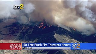 Brush Fire Burns 150 Acres In Banning