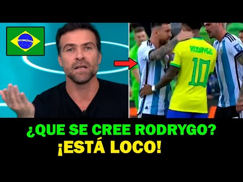 BRAZILIAN JOURNALISTS DESTROY RODRYGO FOR CALLING MESSI A COWARD!!