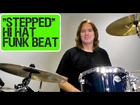 Quick Drum Lesson "Stepped" Hi Hat Funk Groove