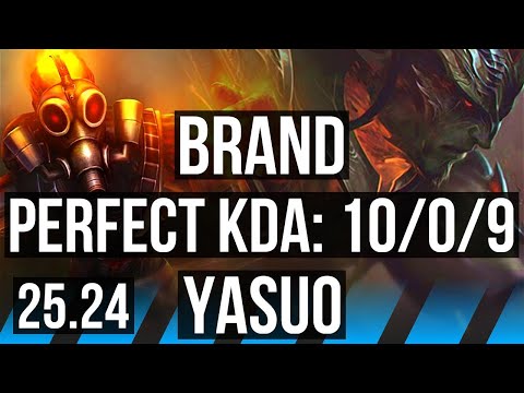 BRAND vs YASUO (MID) | 10/0/9 | EUW Master | 25.24