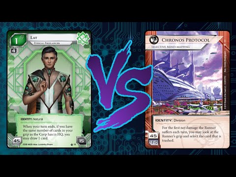 [EN] Android: Netrunner - In English #39 Lat Events VS Jinteki Chronos Sniping