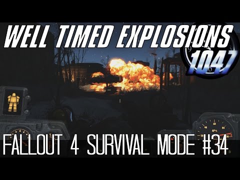 Well Timed Explosions - Fallout 4 Survival Mode #34