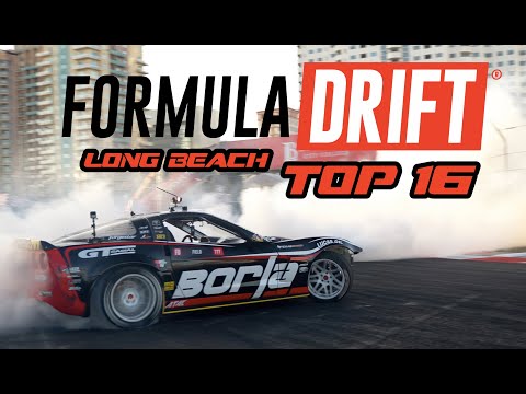 Formula Drift Long Beach Top 16 FULL RUNS 4K