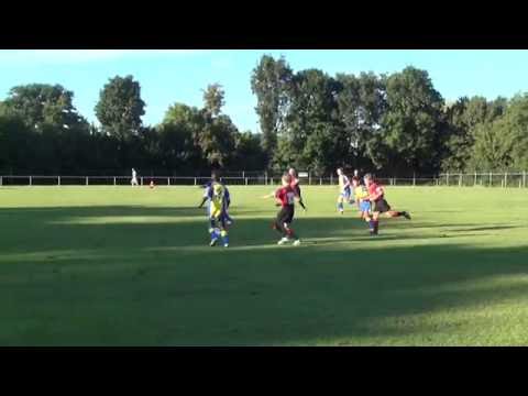 Olde Veste'54 JO13-2 Steenwijkerwold/Willemsoord JO13-1 Bekerwedstrijd 24-8-2016