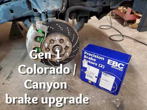 EBC Green Brakes, Pads and rotors installed on Chevrolet Colorado, 4x4 front brake job