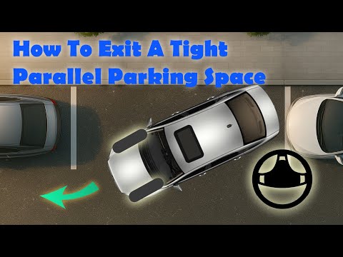 How to Exit a Tight Parallel Parking Space - Step by Step Tutorial: Leave a Parking Space Easily!!