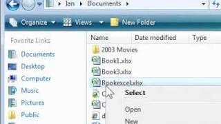 How to delete a file in Excel