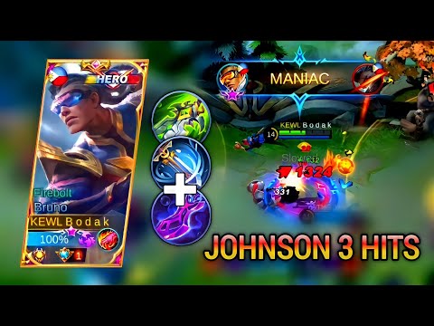 JOHNSON 3 HITS | BRUNO BEST BUILD S22 - MASTER BODAK MLBB