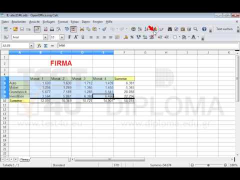 In einem neuen Arbeitsblatt (Tabelle) erstellen Sie ein Punkte und Linien-Diagramm mit Daten aus...