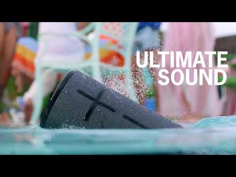 2 Ultimate Ears BOOM 3 Waterproof Bluetooth Speakers (Ultraviolet Purple) with Included Cable