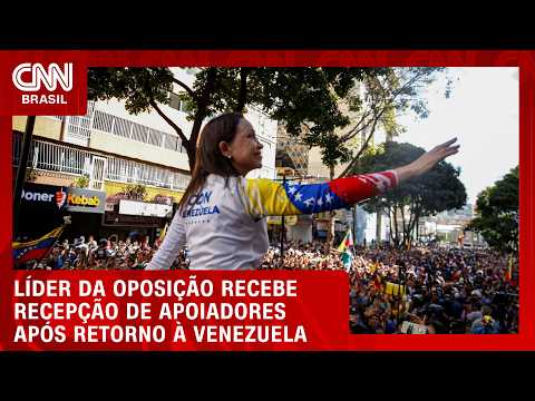 VEJA: María Corina Machado volta à Venezuela após meses no exílio | CNN BRASIL