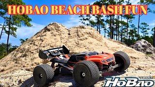 I Drag Raced A Pickup With My RC, And Just Had A Blast Bashing The Hobao Out At The Beach