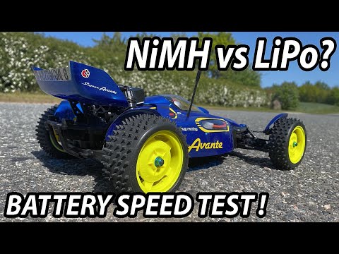 Which is Fastest? NiMH vs LiPo Batteries! (Speed Test Car: Tamiya Super Avante)