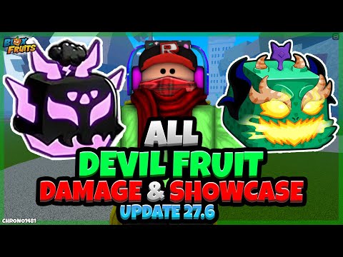 All Devil Fruit Damage and Showcase [600 Mastery] (Update 27.6 Blox Fruits)