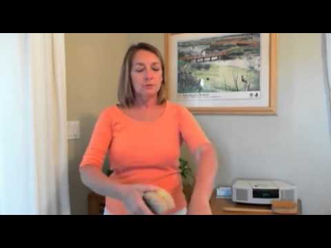 Skin brushing routine when lymph nodes have been removed - Christine Morgan