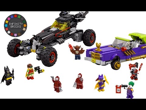 The Lego Batman Movie Batmobile (70905) & Joker's Notorious Lowrider (70906) sets 2017 - REVEALED