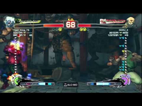 Tiger_King_78 [Oni] Vs HERU_X [Gouken] SSF4 AE 2012 Ranked Matches - PSN