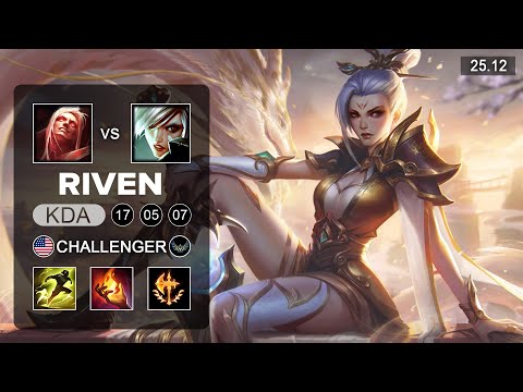 Riven vs Vladimir Top - NA Grandmaster - Patch 25.12 Season 15