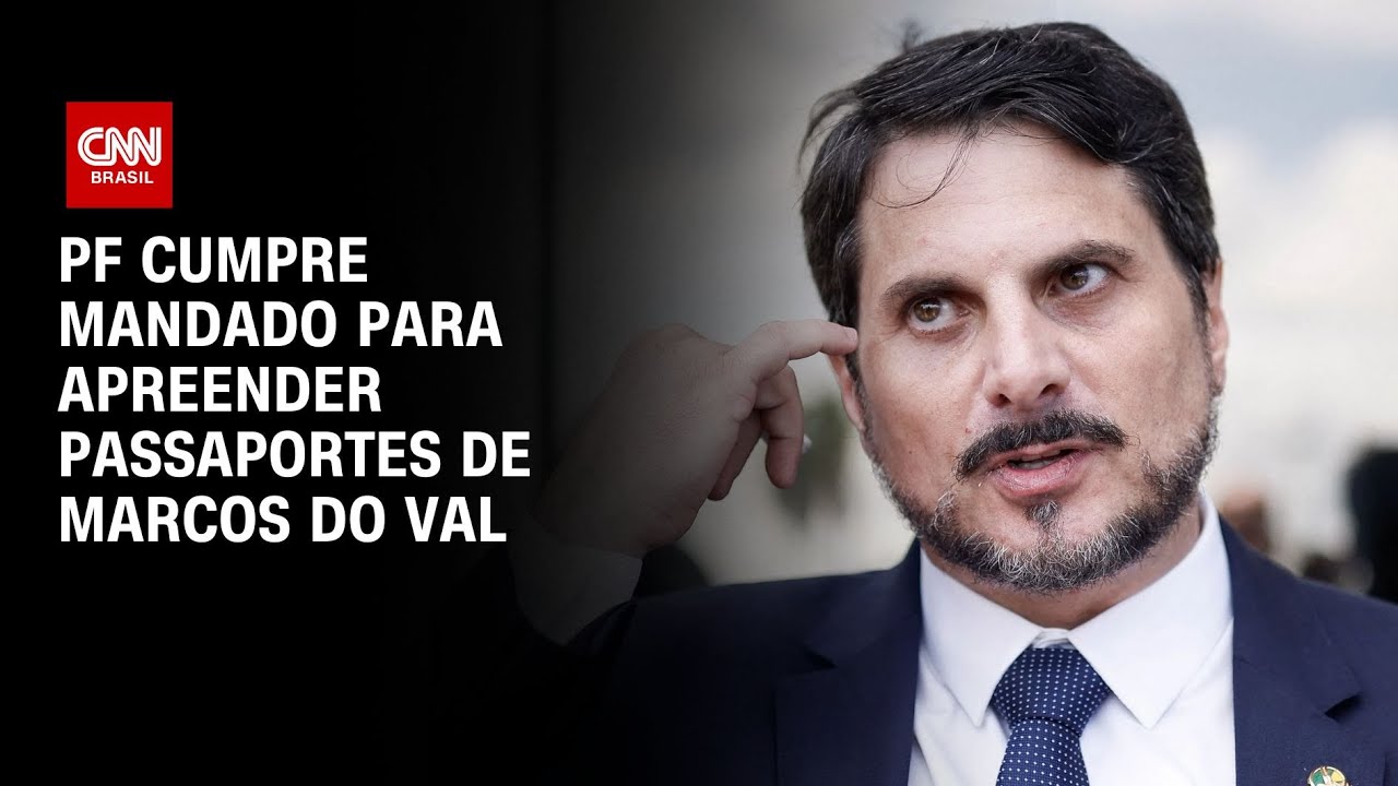 PF cumpre mandado para apreender passaportes de Marcos do Val | CNN 360°