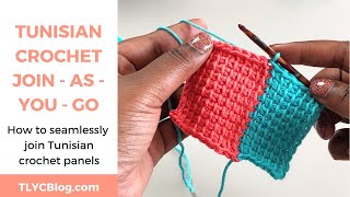 How to Join As You Go in Tunisian Crochet *SEAMLESSLY ADD PANELS WITH THESE TIPS*