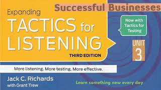 Tactics for Listening Third Edition Expanding Unit 3 Successful Businesses