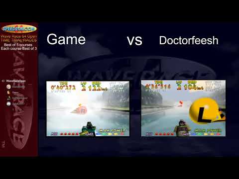 Game vs Doctorfeesh - Losers Finals - Wave Race 64 Open Time Trial Races Tournament