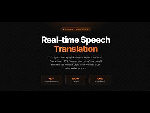 Transifyr (Windows + macOS) Demo Video