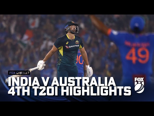 India v Australia – 4th T20I Full Match Highlights I 29/11/23 I Fox Cricket