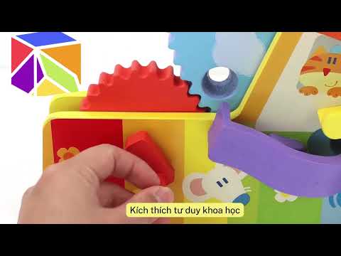 Bộ Đồ Chơi Bánh Răng Vòng Quay, đồ chơi giáo dục sáng tạo cho bé từ 3 tuổi vui chơi và phát triển kỹ năng - BAO NGON TOYS - DG364