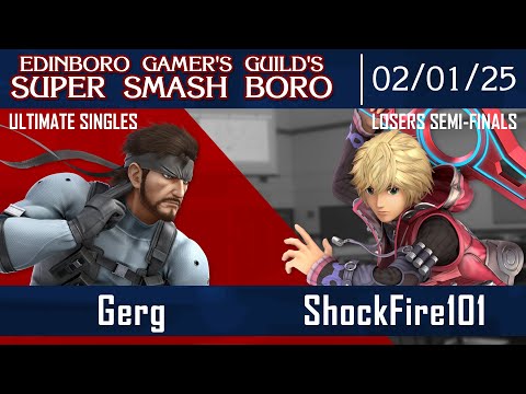 Smash Boro 78 L.Semis - Gerg (Snake) Vs. ShockFire101 (Shulk) - Ultimate