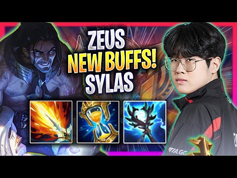 ZEUS TRIES SYLAS WITH NEW BUFFS! - T1 Zeus Plays Sylas TOP vs Gnar! | Season 2024