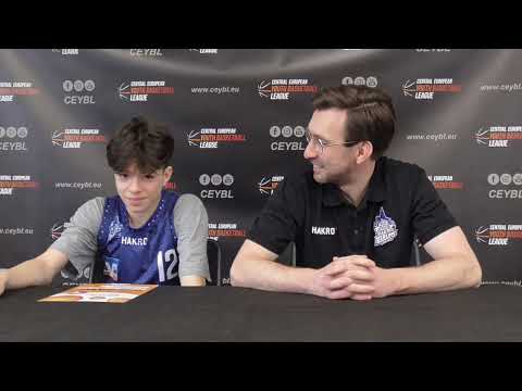 CEYBL U13 - Press conference, 10.2.2023, BK Brandýs nad Labem - HAKRO Merlins Crailsheim