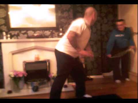 Awesome tea towel fight