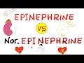 Epinephrine vs Nor-Epinephrine