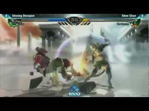 Evo 2012 Soul Calibur 5 Grand Finals - Shining Decopon vs Shen Chan