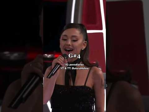 Ariana Grande's AMAZING Agility on The Voice 🤯 || #arianagrande #shorts #music #youtubeshorts