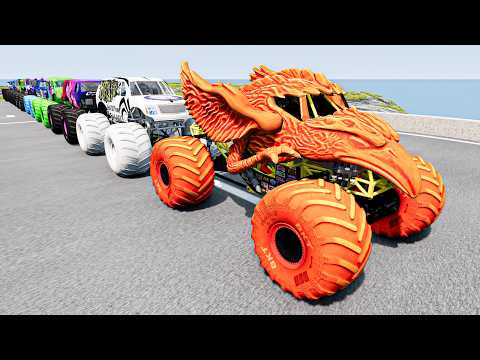 Monster Trucks Crashes MONSTER JAM MADNESS - High Speed Downhill, Jumps, Fails, Crushes & Rollovers