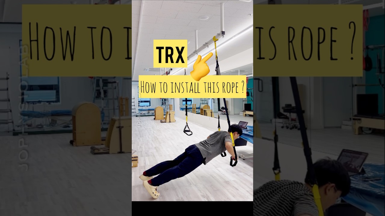 TRX Home System Suspension Trainer. Unboxing & Install at Ceiling.