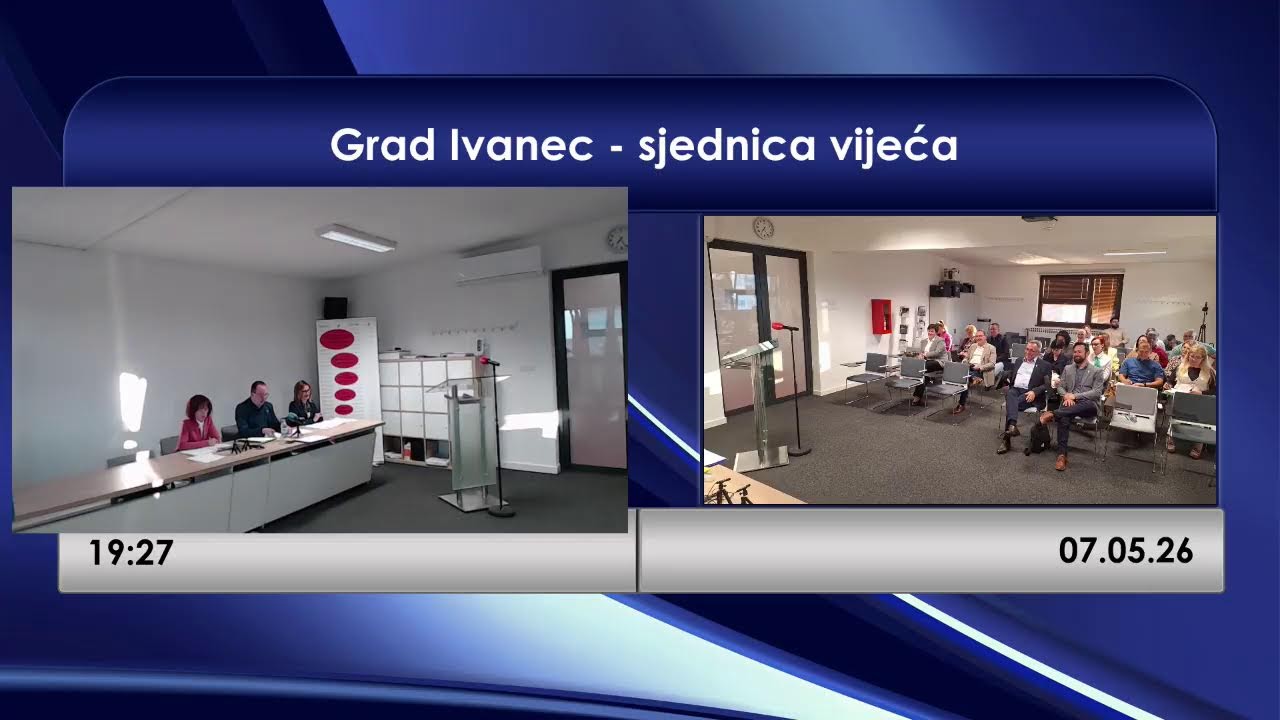 SJEVERNI.TV -  GRAD IVANEC GRADSKO VIJEĆE 07.05.2026