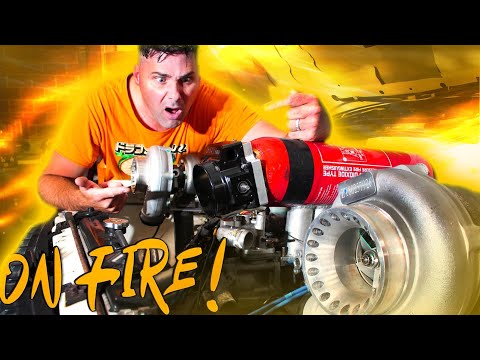 DIY Twin Turbo Burnout Build PT1 | We slap a fire extinguisher manifold on a Triton
