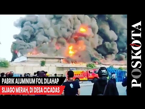 Pabrik Aluminium Foil Dilahap Sijago Merah di Desa Cicadas