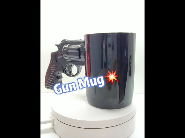 Vídeo relacionado con LUCYLANKER Taza de Café Con Mango de Pistola de Cerámica Divertida Y Moderna, Taza Novedosa, Taza de Café Con Revólver Personalizada Con Mango de Pistola 3D, Regalo Militar Para Hombres (01)