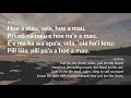 "Hoe A Mau" sung by Kekapa Lee (Hawaiian lyrics & English translation)
