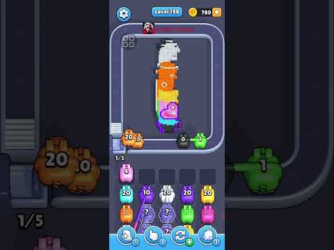 Pixel Flow Level 198 Walkthrough