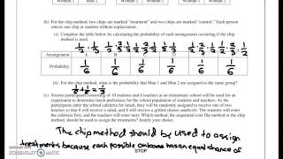 AP Stats Free Response 2017 #6