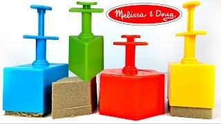 MELISSA & DOUG SANDBOX UNBOXING - GEOMETRISCHE FORMEN UND KINETISCHES SAND VIERECK RECHTECK DREIECK